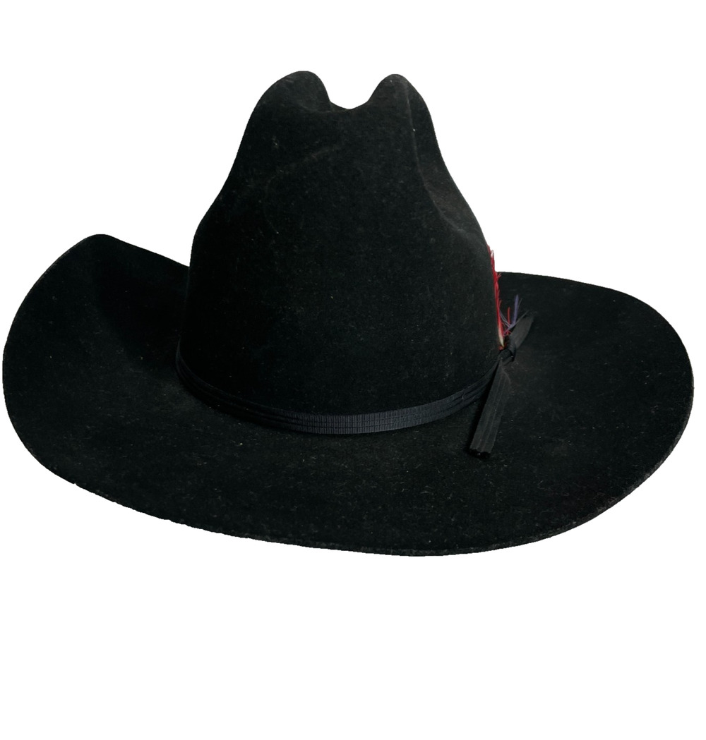 Men's Dynafelt Black Wool Bullrider Water Repellant Cowboy Hat